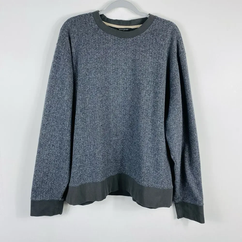 Banana Republic Size XXL Crewneck Sweater Gray